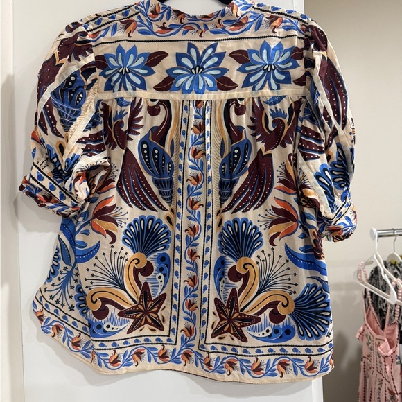 Farm Rio: Sand Nature Land Blouse - Picture 9 of 12